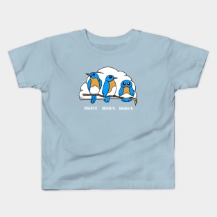 Three Bluebirds, One Bird, One Birb, One Borb. Kids T-Shirt